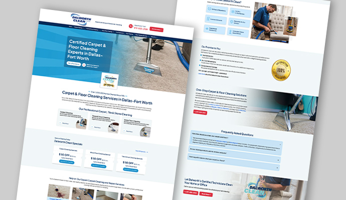 Dalworth Clean website design